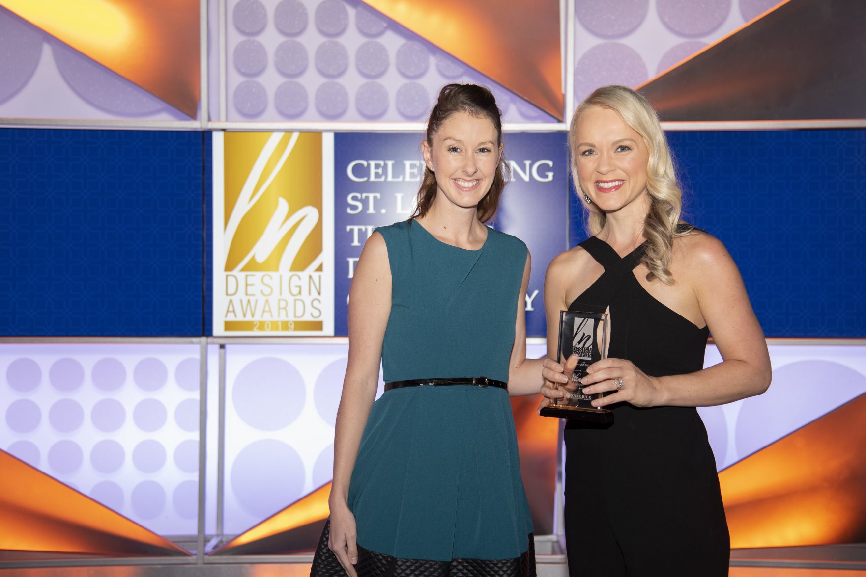 Alecia Humphreys with 2019 Ladue News Design Award Winner Rebekah Moore Murphy